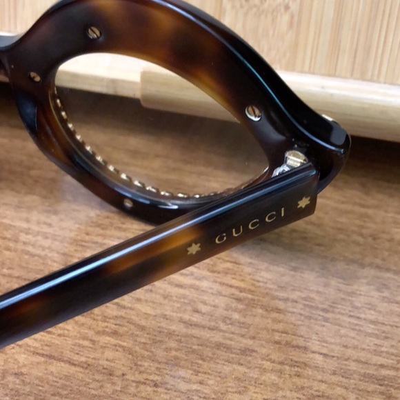 Gucci Red Crystal Eyeglasses - Picture 7 of 10